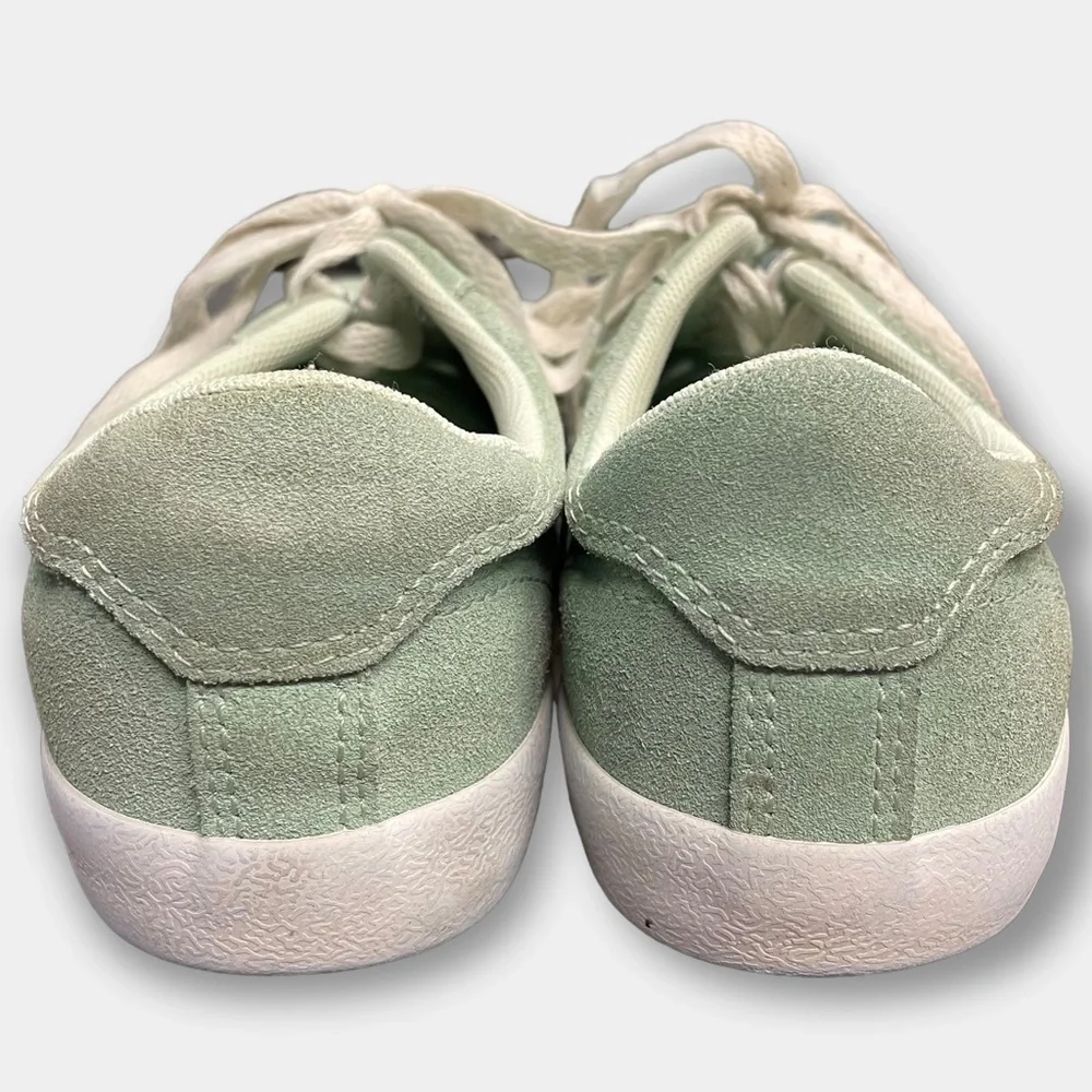 Converse Mint Green Suede Sneakers Girl's Junior Size 4